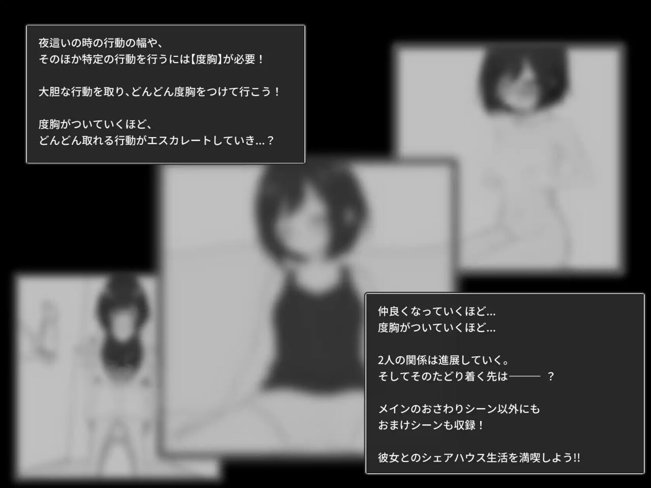 更新[互动SLG/纯爱/拘束] 秘密合租生活‼ 秘密のシェアハウスせいかつ‼ v1.07 机翻版+存档 [810M]
