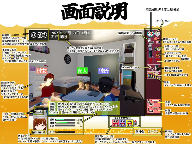 [日式SLG] 邀请友人一起玩女朋友？ 僕の彼女とヤッてみる?  V1.05  官中版+存档 [1.20G]