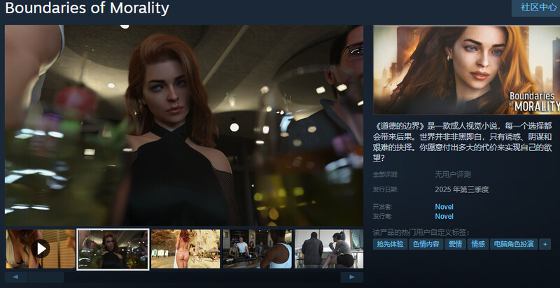 首发[欧美SLG/动态] 道德的界限 Boundaries of Morality v0.31 官中版 [PC+安卓-1.50G]