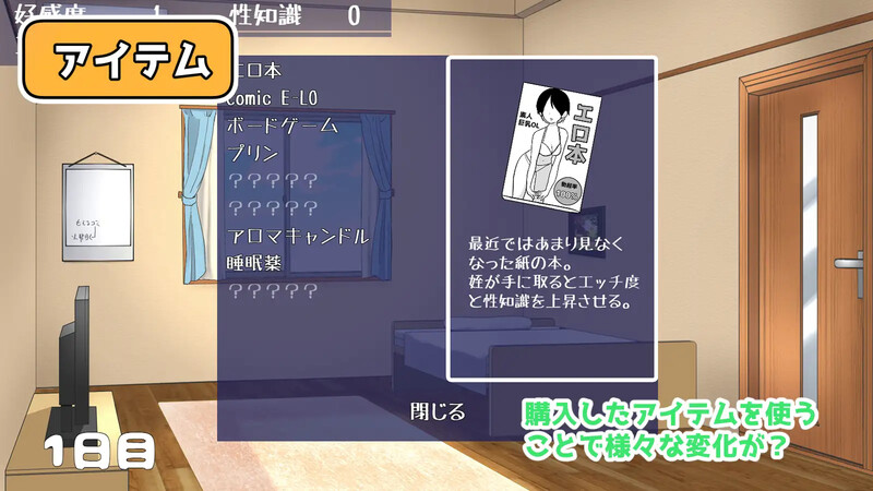 DL9月新作【养成SLG/触摸抚摸/动态】侄女和房间的回忆