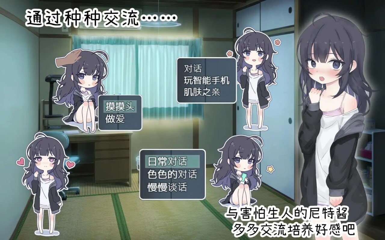 新作[精品SLG/睡X/同居] 幸福家里蹲的养成方法 幸せなニートの育て方 Steam官中版+存档 [970M]
