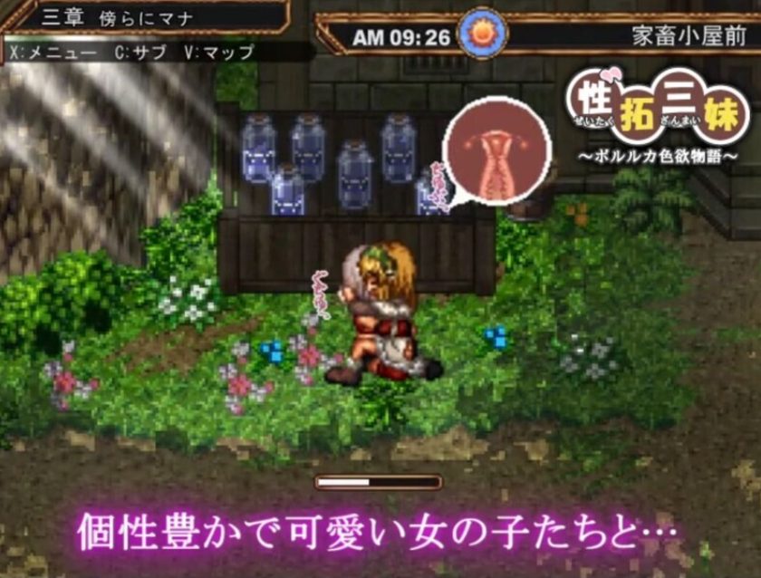 【PC/AI汉化/探索/RPG游戏/670M】 性拓三妹~波尔鲁卡色欲物语~ (性拓三妹~ポルルカ色欲物語~) Ver1.1 AI汉化版+探索RPG游戏+670M