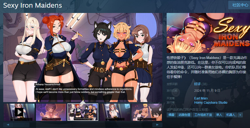 ST11月新作【街机ACT/调教恐怖/动态】性感铁娘子（Sexy Iron Maidens）V.091124_2 STEAM官中步兵+全DLC【2.80G】