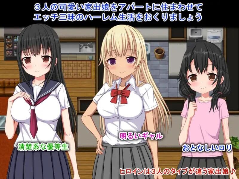 [日式RPG/汉化] 离家少女与后宫性生活 Ver1.0  AI汉化版 [PC+安卓1.10G]